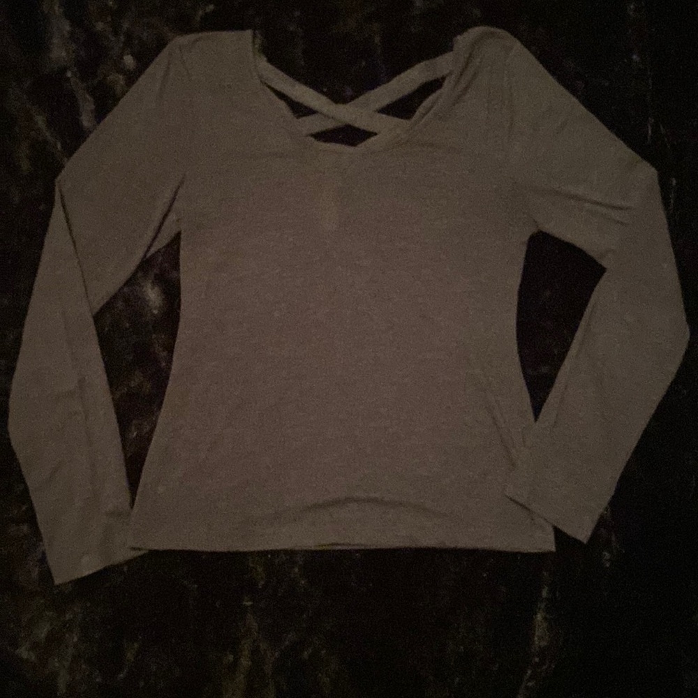 Zenana OutFitters Gray Long Sleeved Top